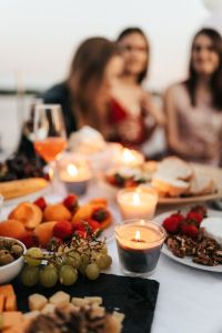 close up shot of food on the table